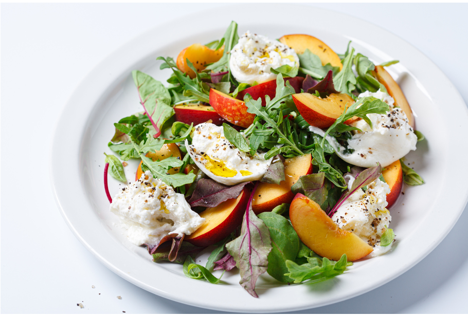 Peach & Herbed Burrata Summer&nbsp;Salad